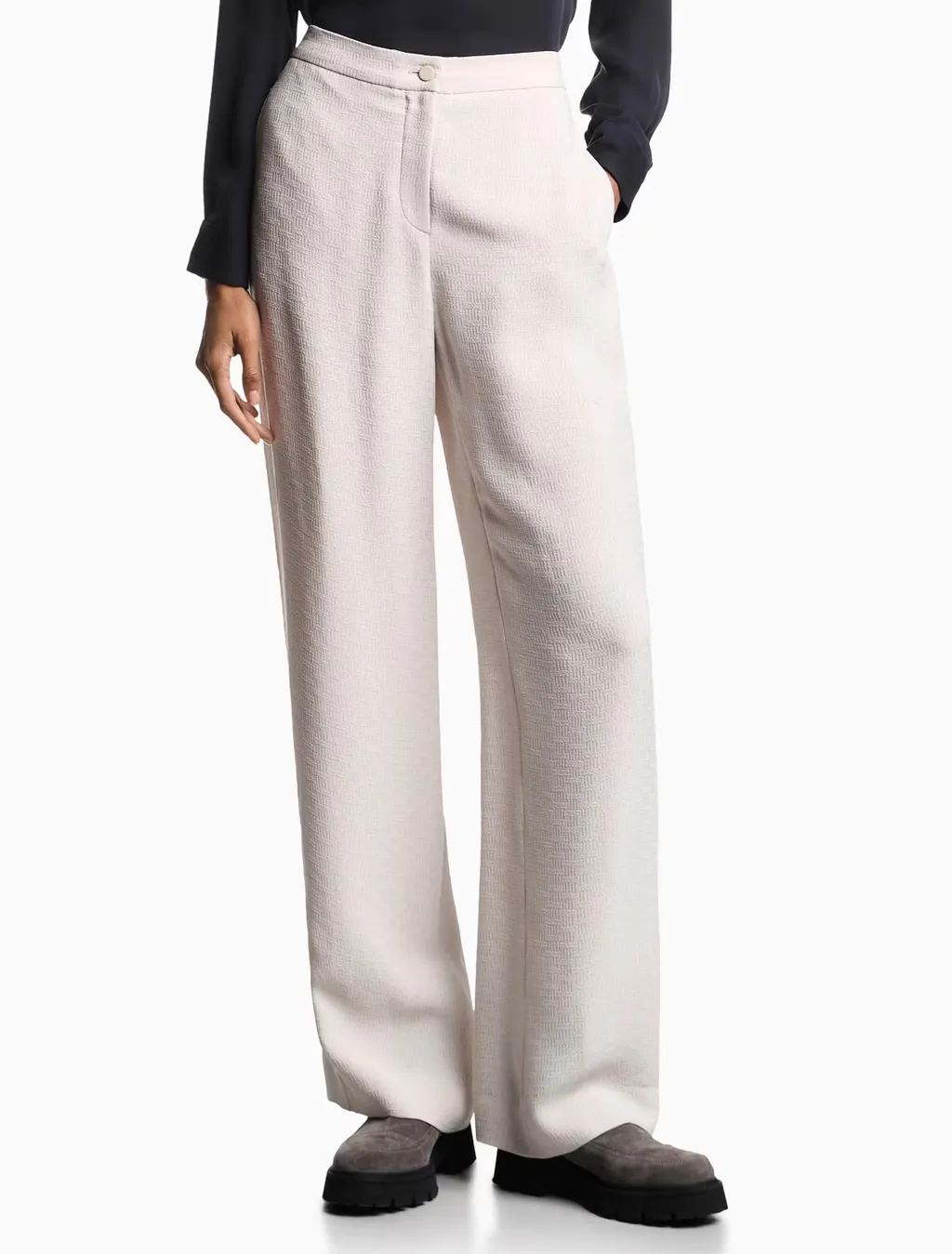 Button-Fastening Trousers