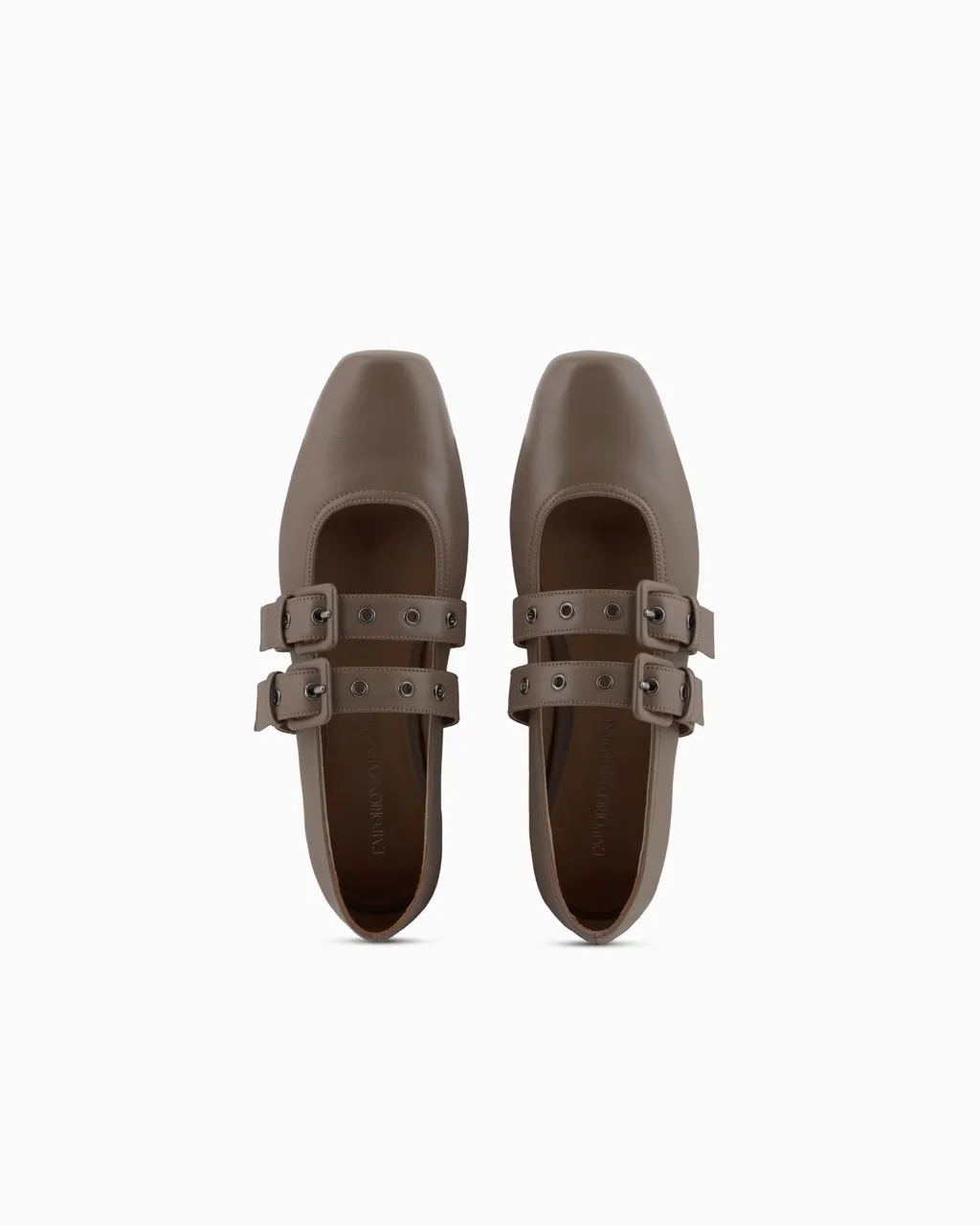 Double-Buckle Ballet Flats
