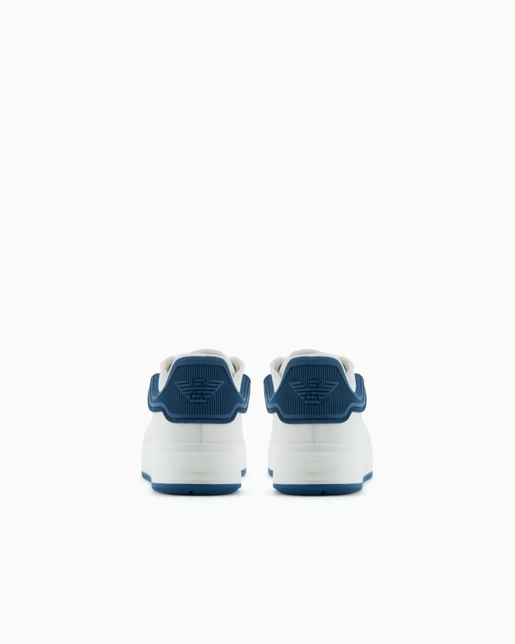 Leather Sneakers With Rubber Back Knurled Sole