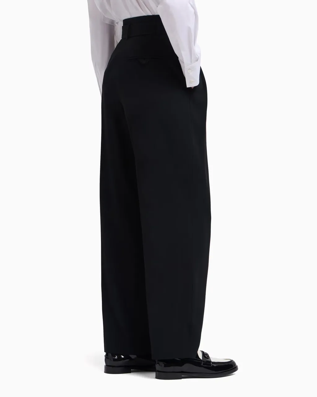 Pleated Belted Trousers