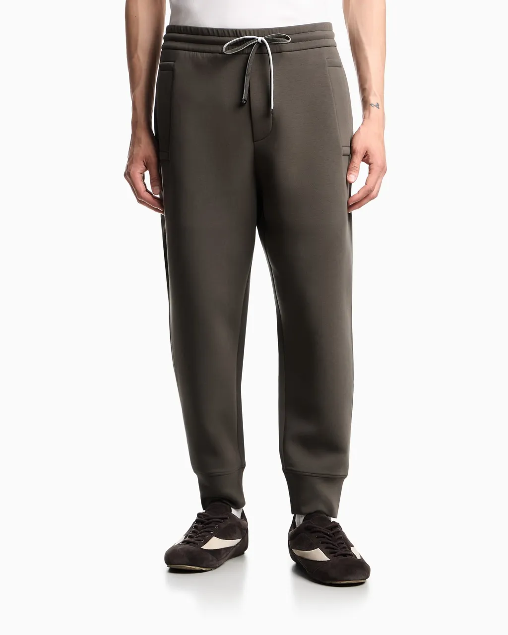 Tapered-Leg Drawstring Track Pants