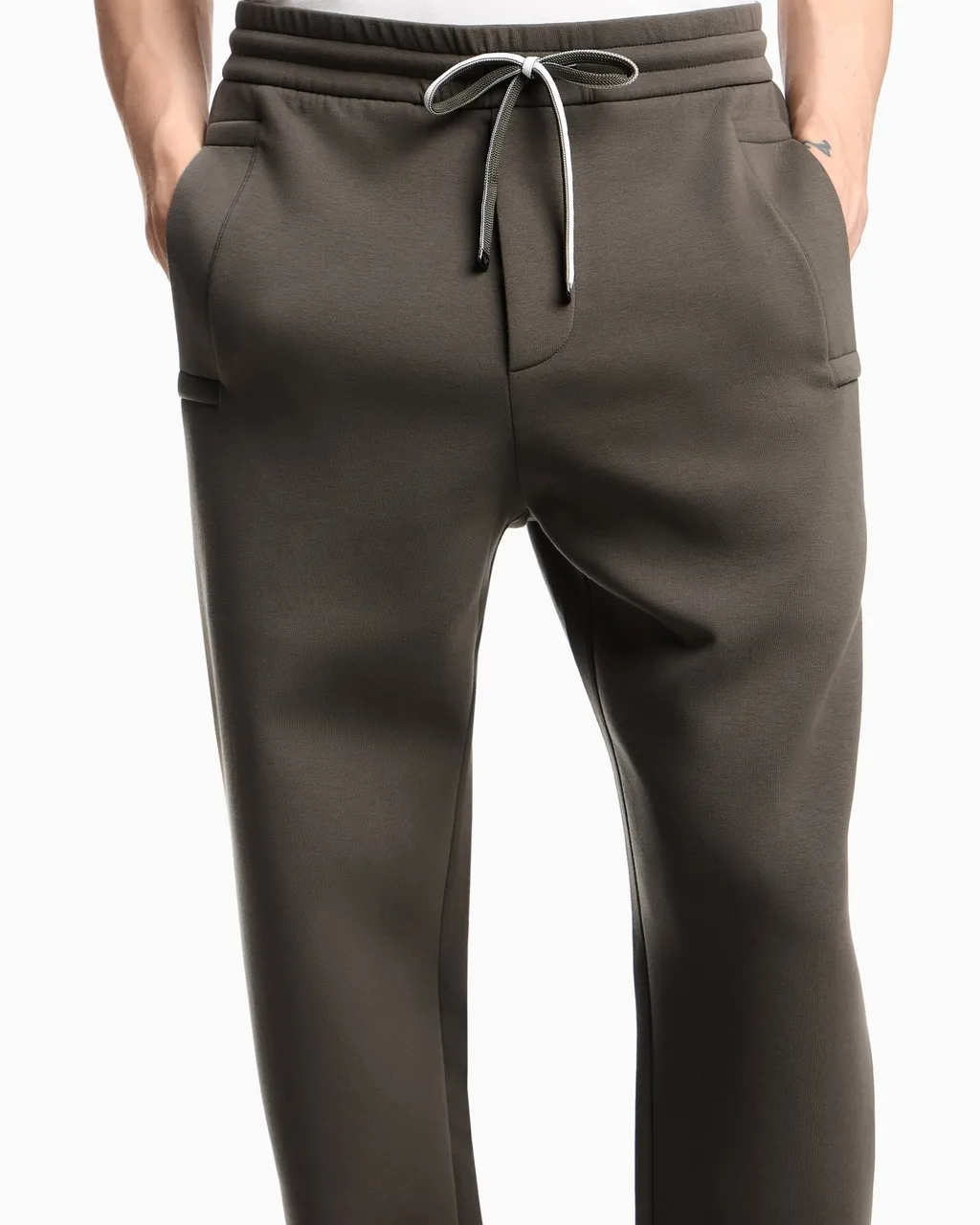Tapered-Leg Drawstring Track Pants