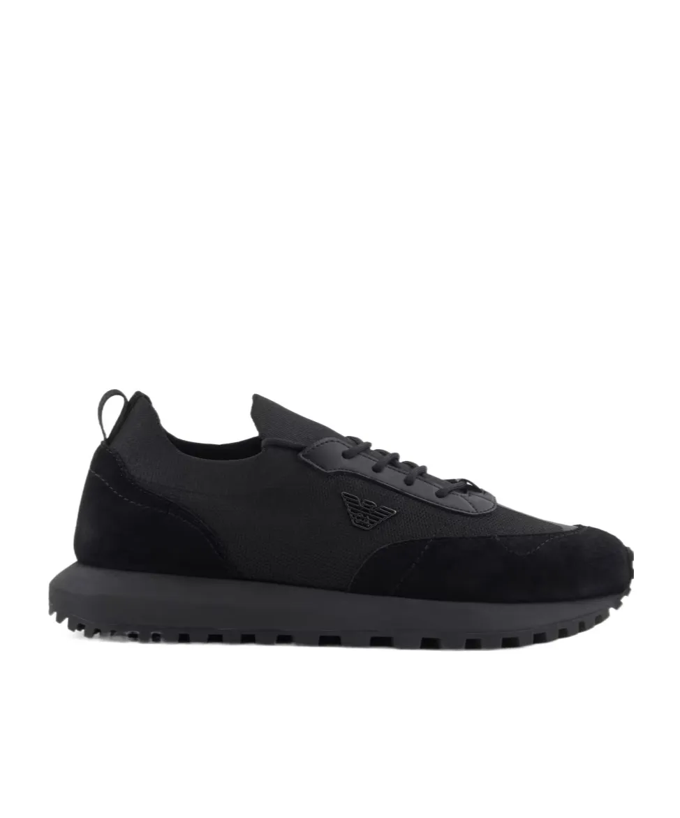 Logo-Detail Knit Sneakers