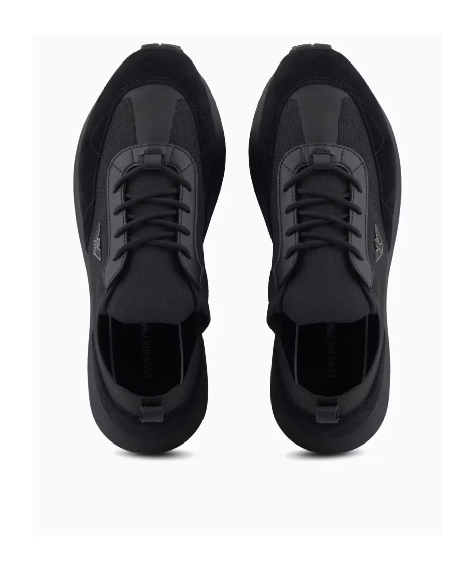 Logo-Detail Knit Sneakers