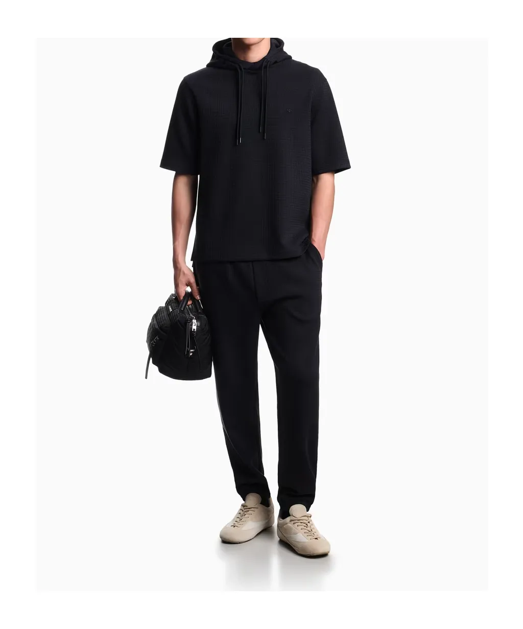 Textured Drawstring Trousers