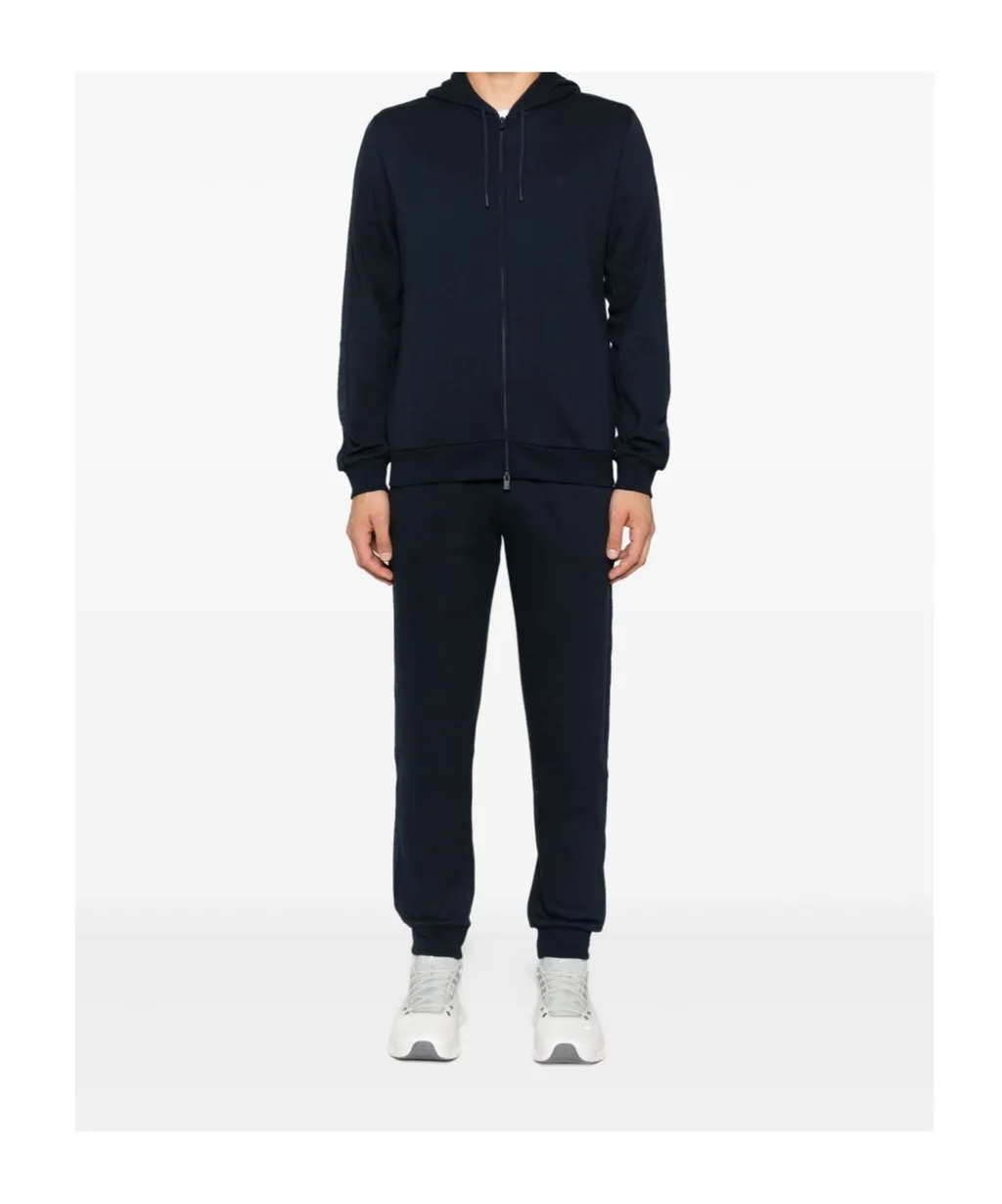 Logo-Detail Hooded Zip-Up Sweatshirt