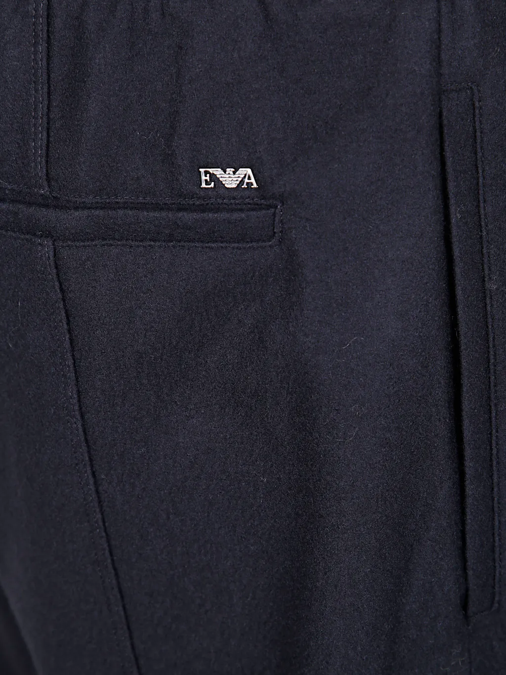 Elasticated-Waist Wool Trousers