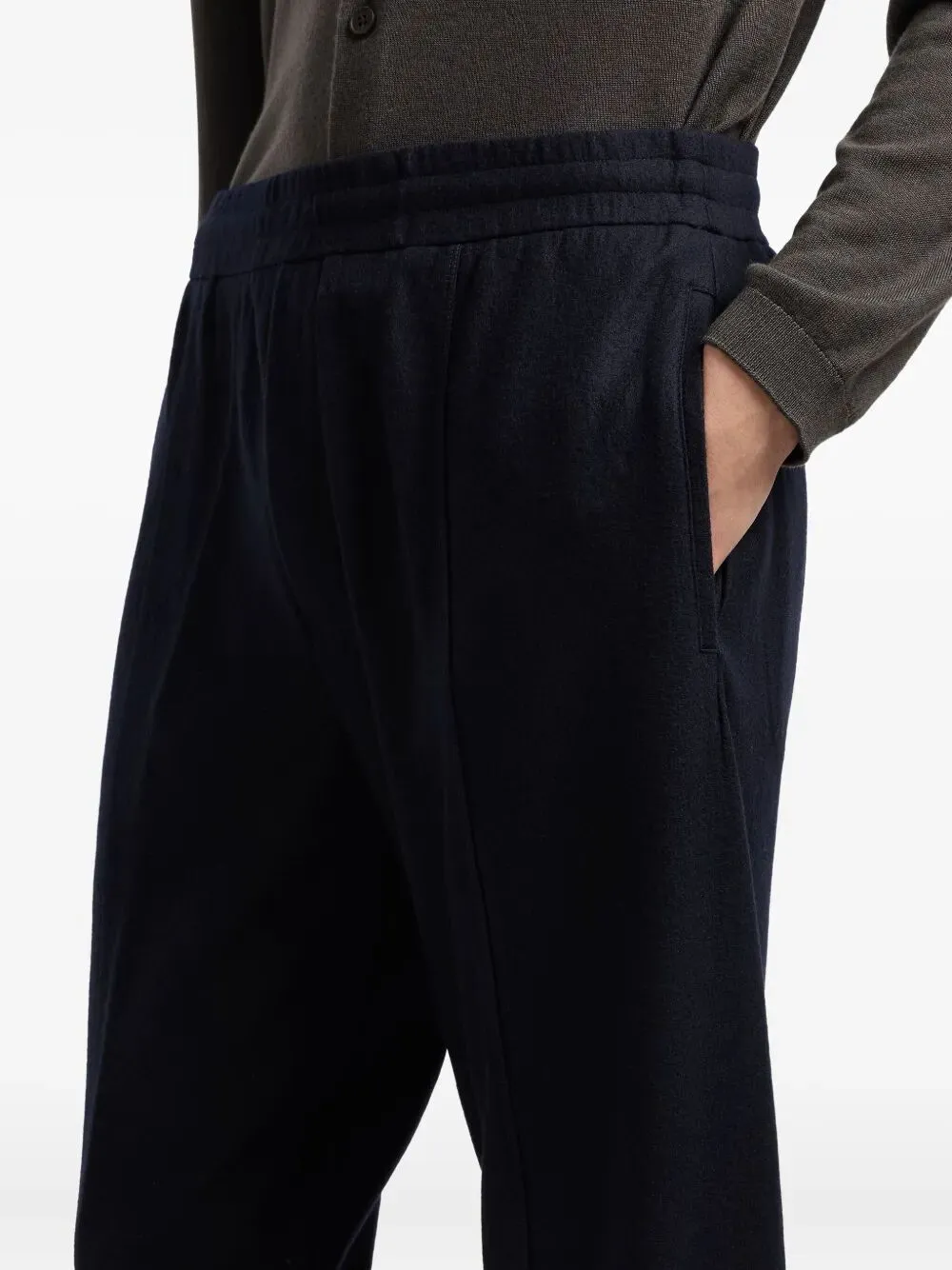 Elasticated-Waist Wool Trousers