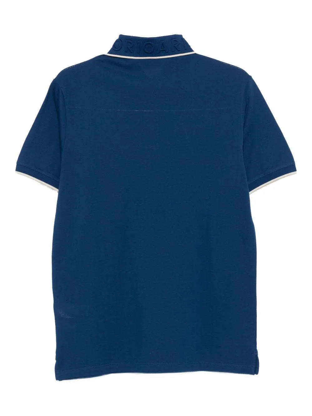 Embroidered-Collar Polo Shirt