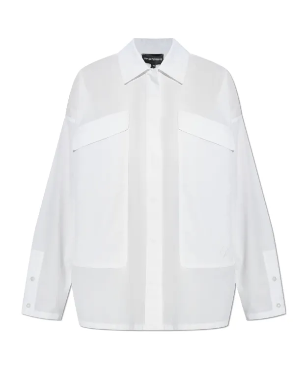 Pocketed Collared Shirt
