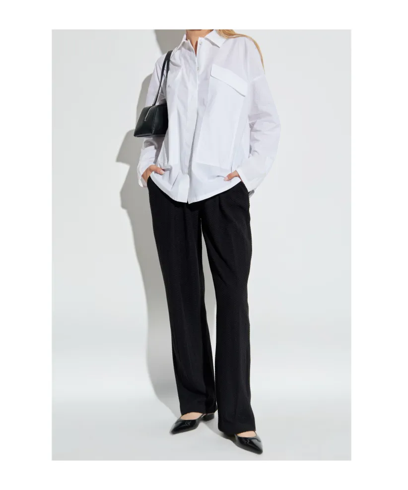 Pocketed Collared Shirt