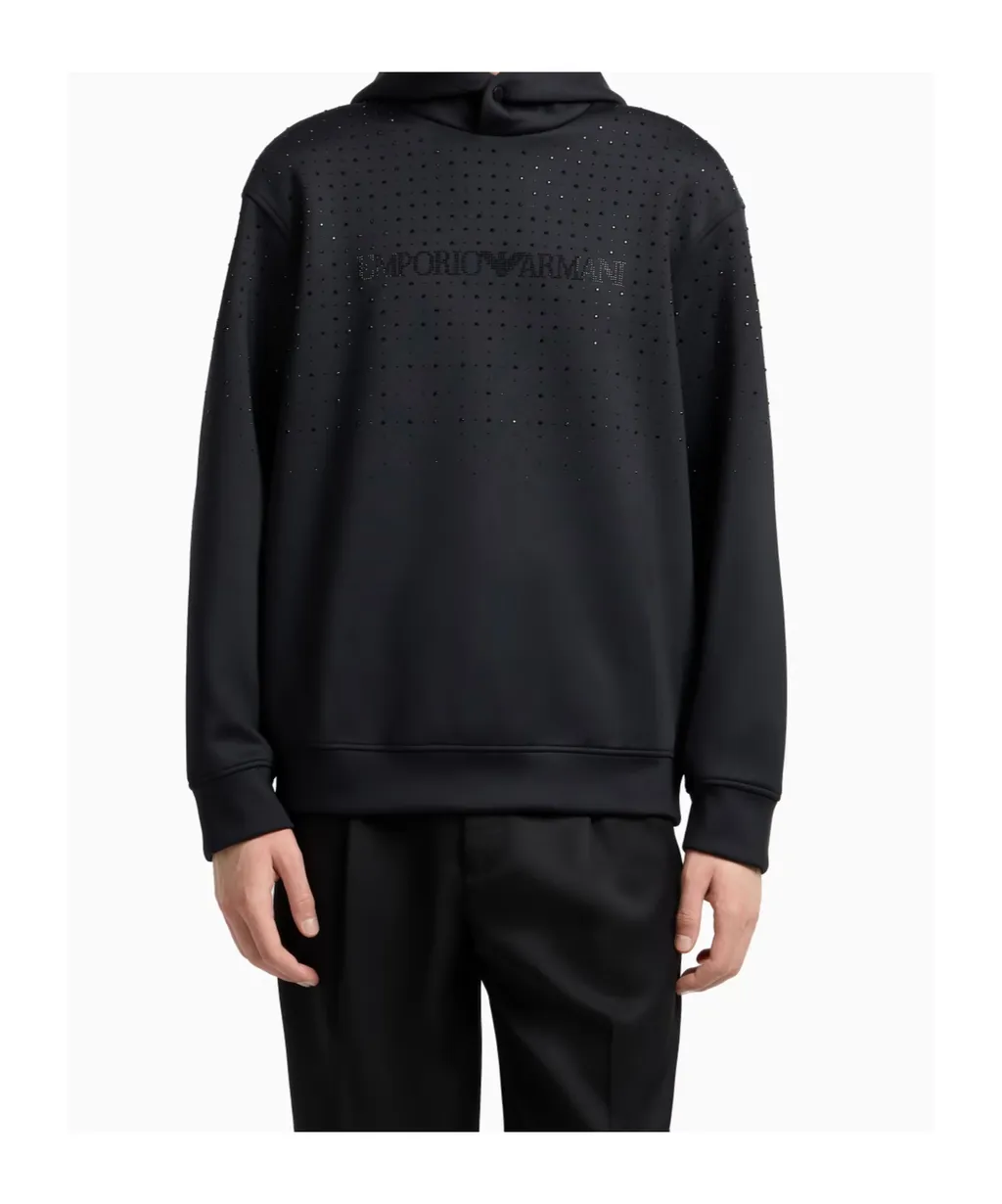 Crystal-Embellished Hoodie