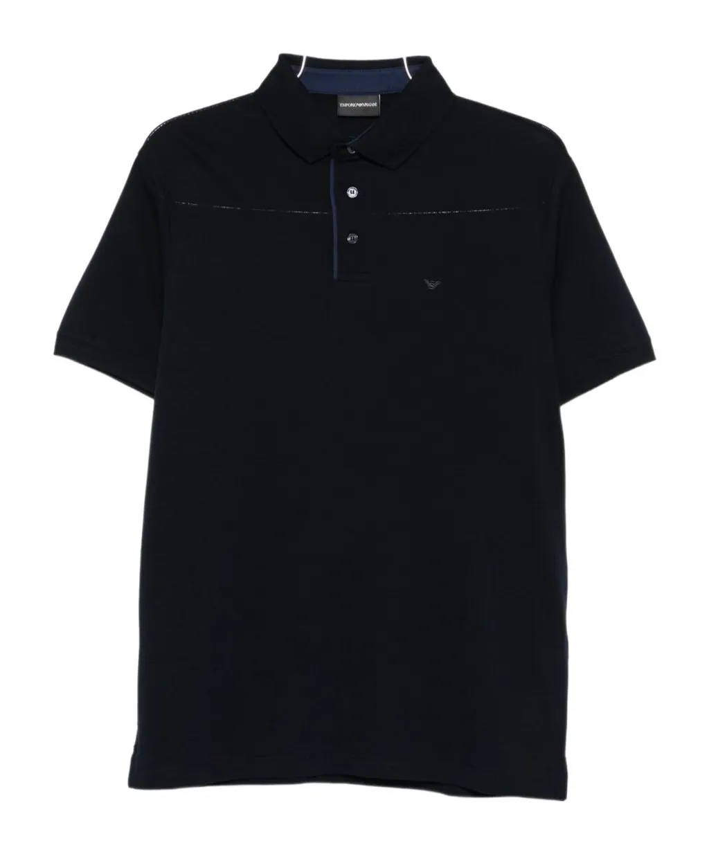 Contrast-Stitch Polo Shirt