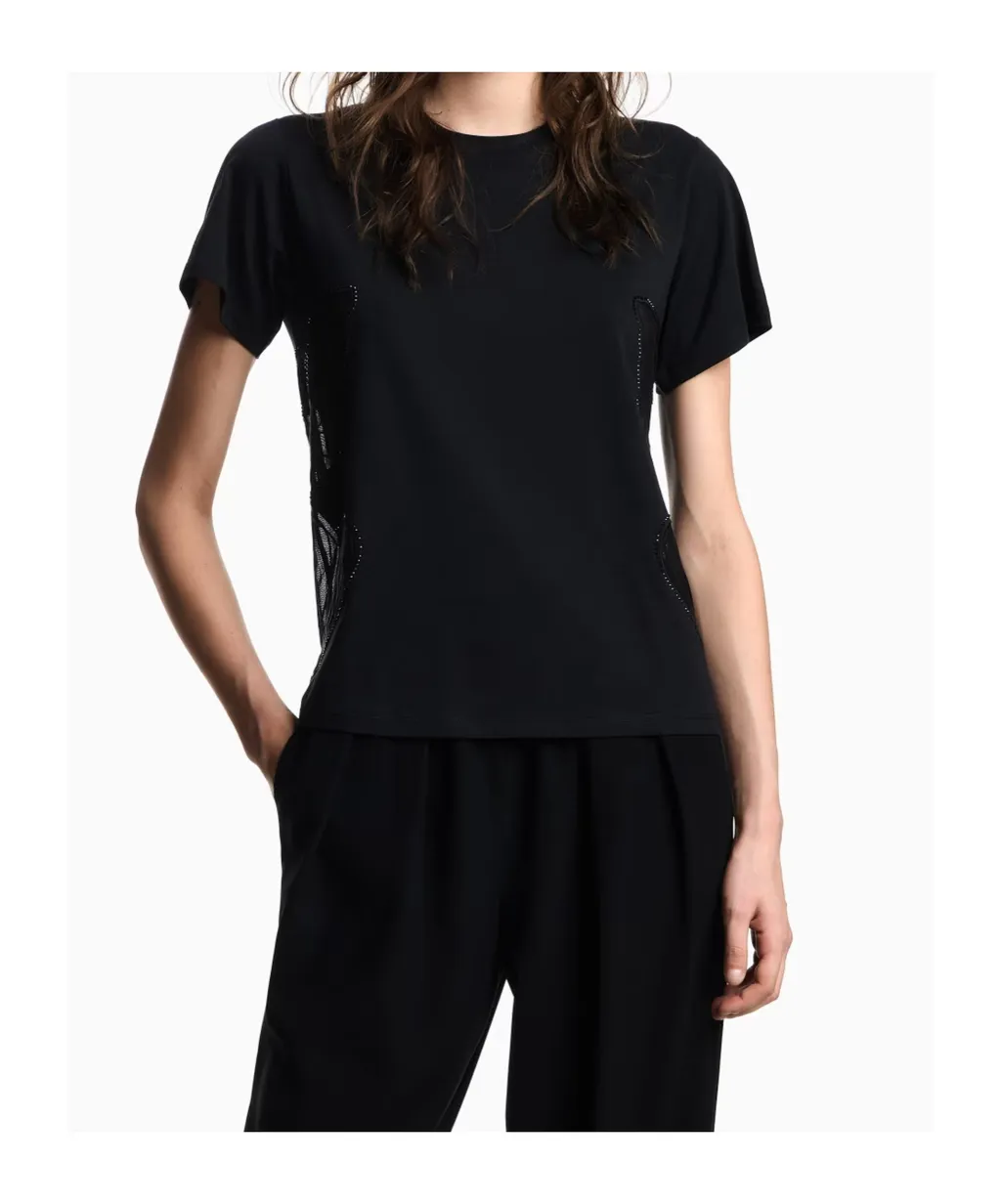 Butterfly-Embellished T-Shirt