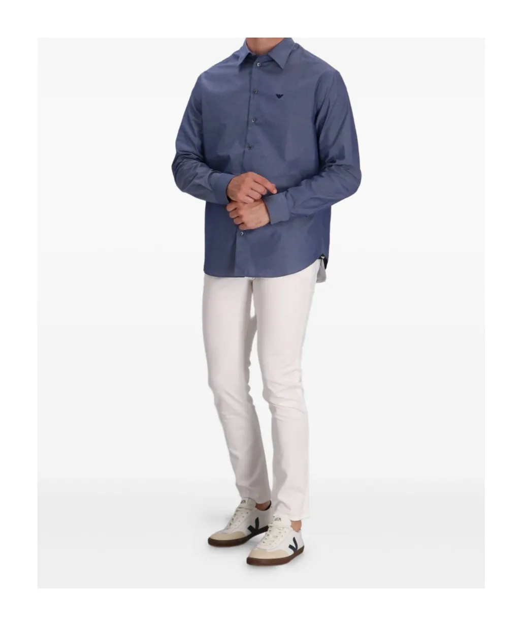 Eagle-Logo Cotton Shirt