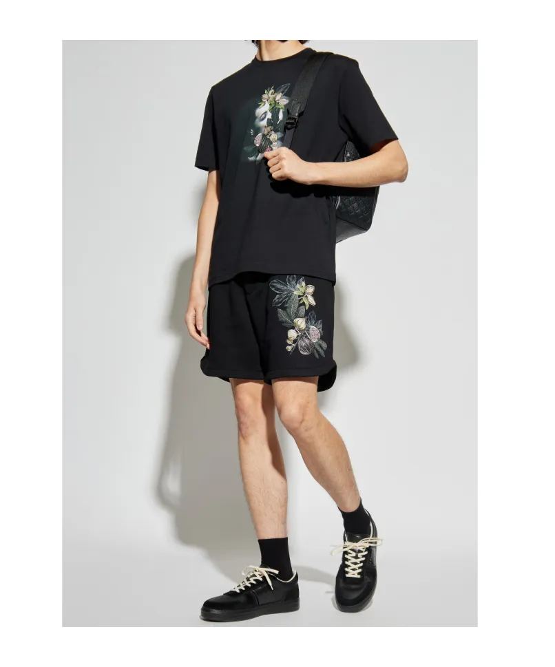Floral-Print Portrait T-Shirt