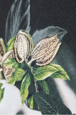 Floral-Print Portrait T-Shirt