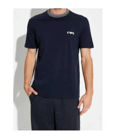 Logo Ribbed-Collar T-Shirt