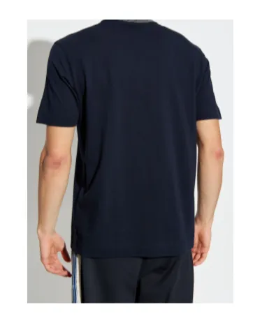Logo Ribbed-Collar T-Shirt
