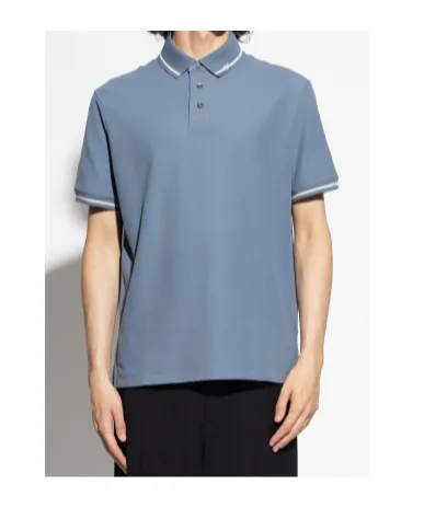 Tipped-Collar Cotton Polo Shirt