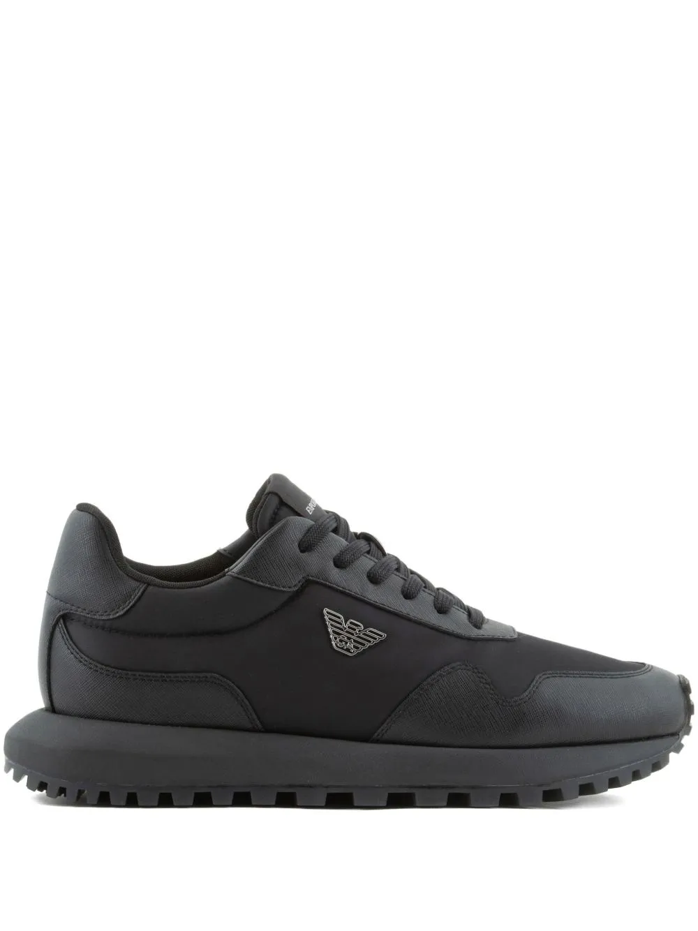 Logo Plaque Lace-Up Sneakers