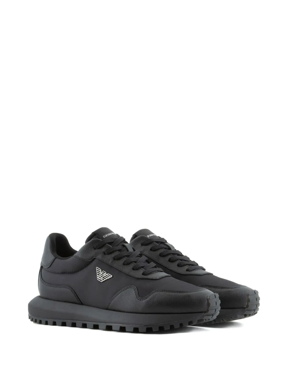 Logo Plaque Lace-Up Sneakers