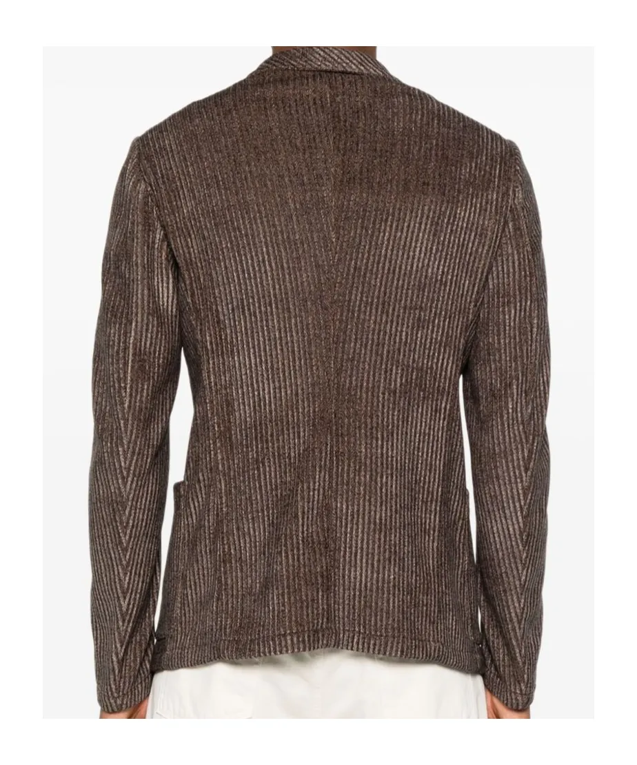 Herringbone-Pattern Blazer