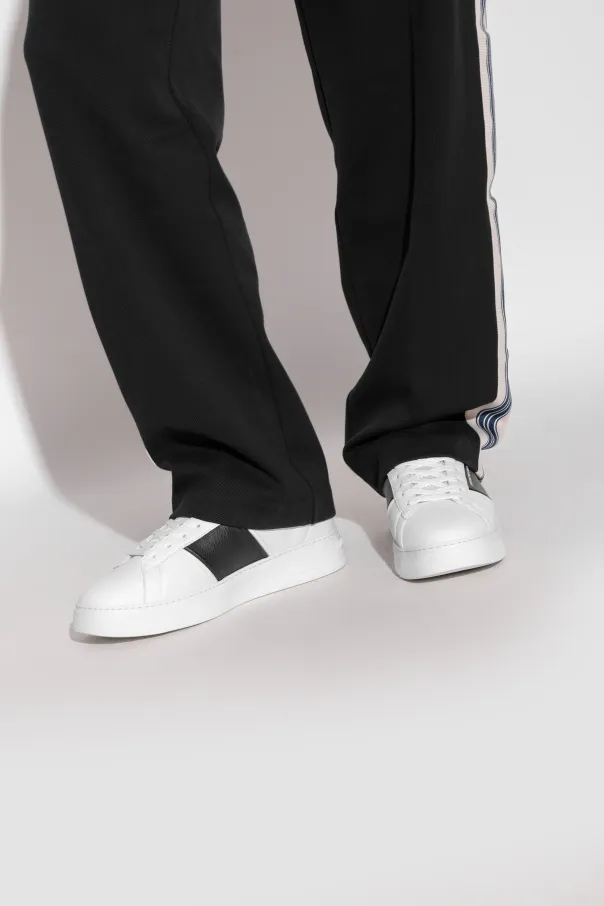 Leather Panelled Sneakers
