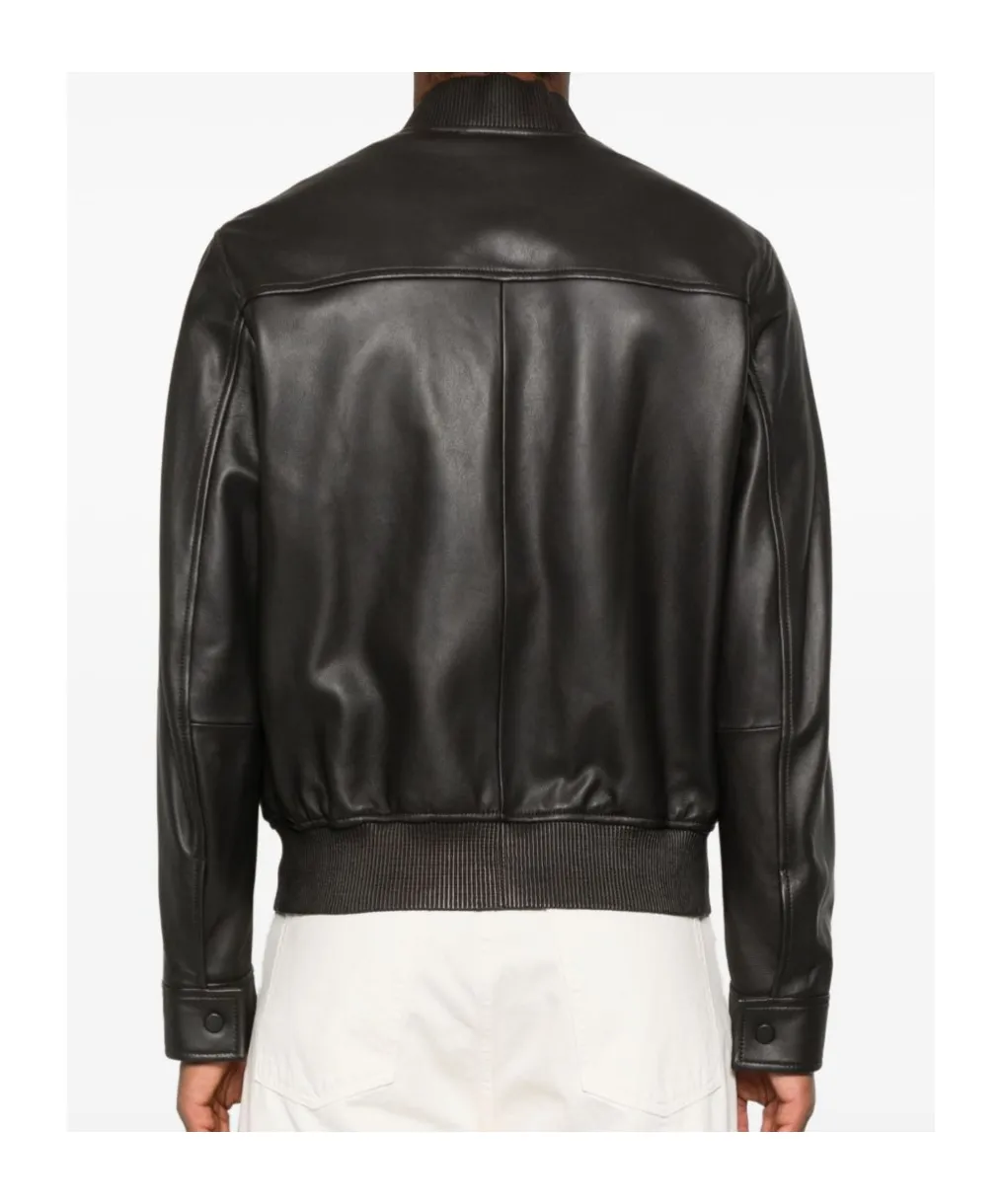 Leather Bomber Jacket