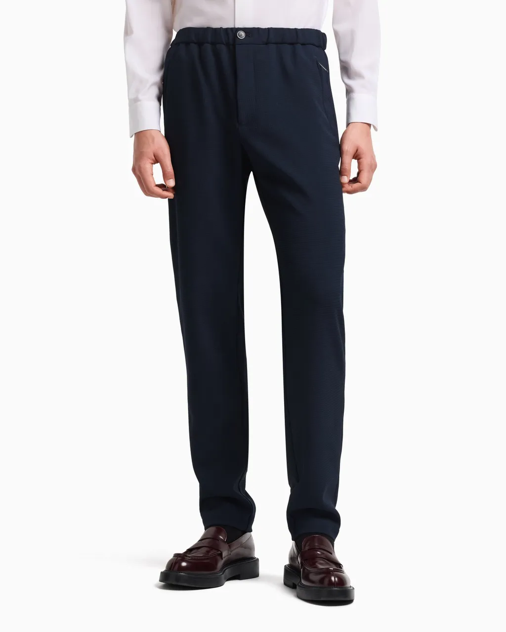 Elasticated-Waist Trousers