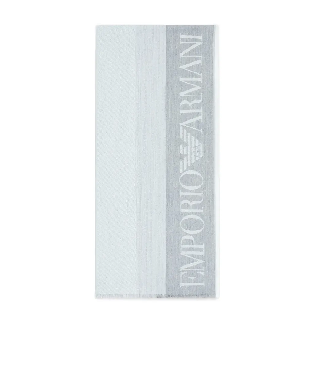 Logo-Embellished Striped Scarf
