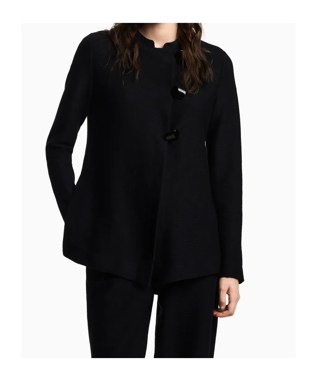 Asymmetric-Fastening Jacket