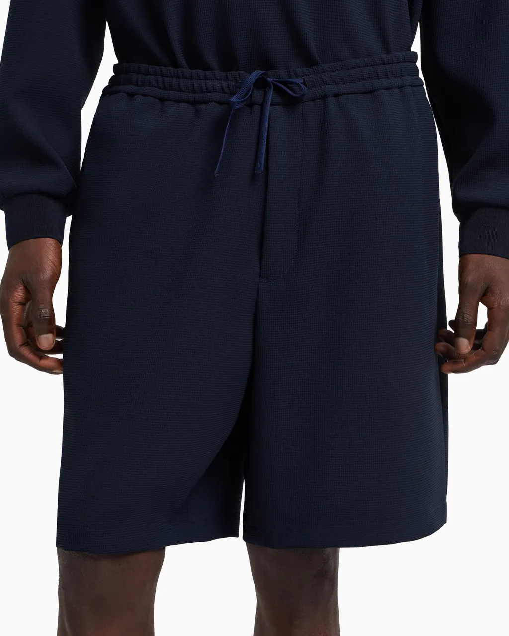 Elasticated-Waistband Shorts