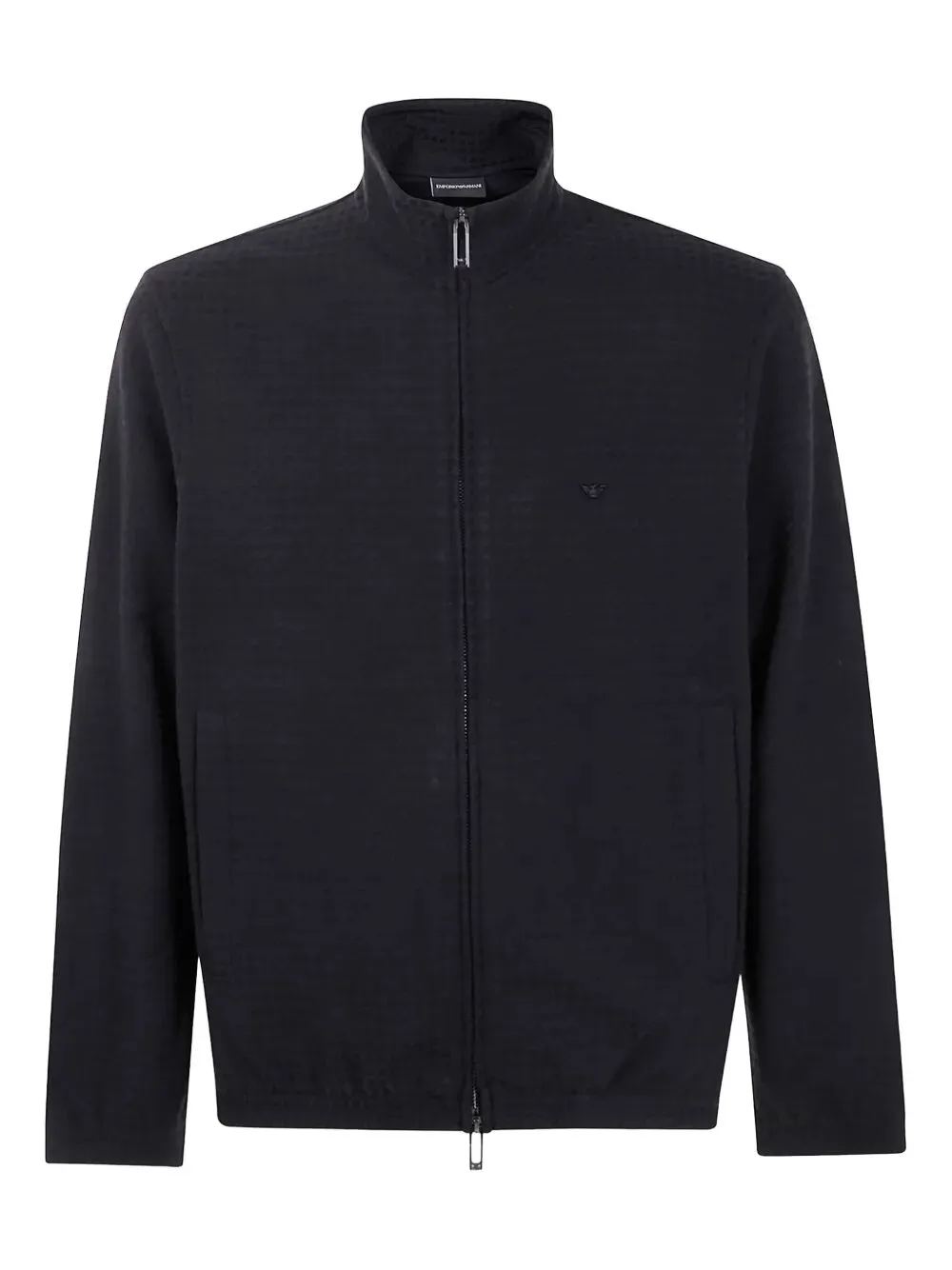 Jacquard Zip-Up Sweatshirt