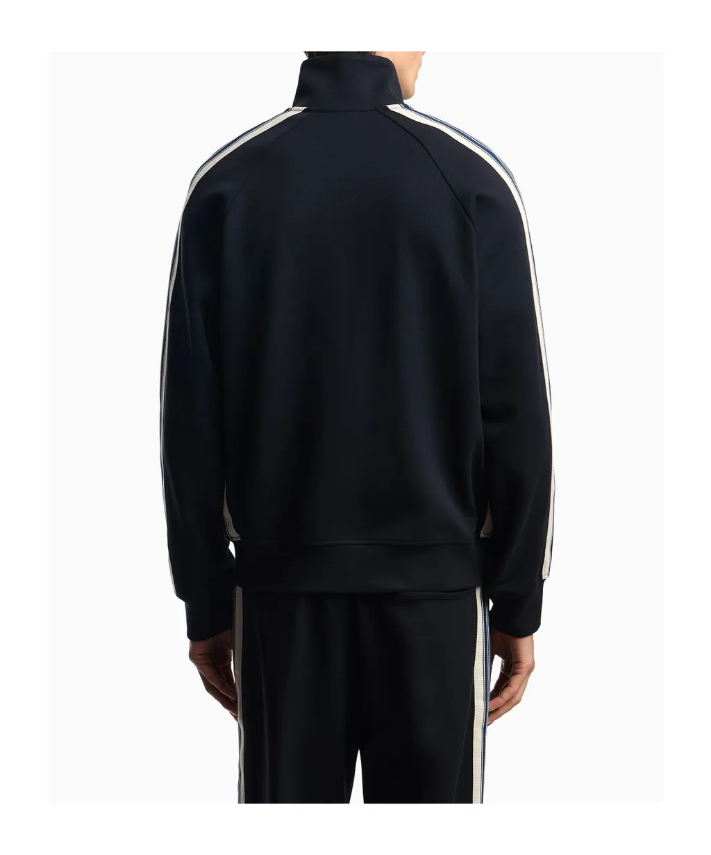 Side-Stripe Zip-Up Track Jacket