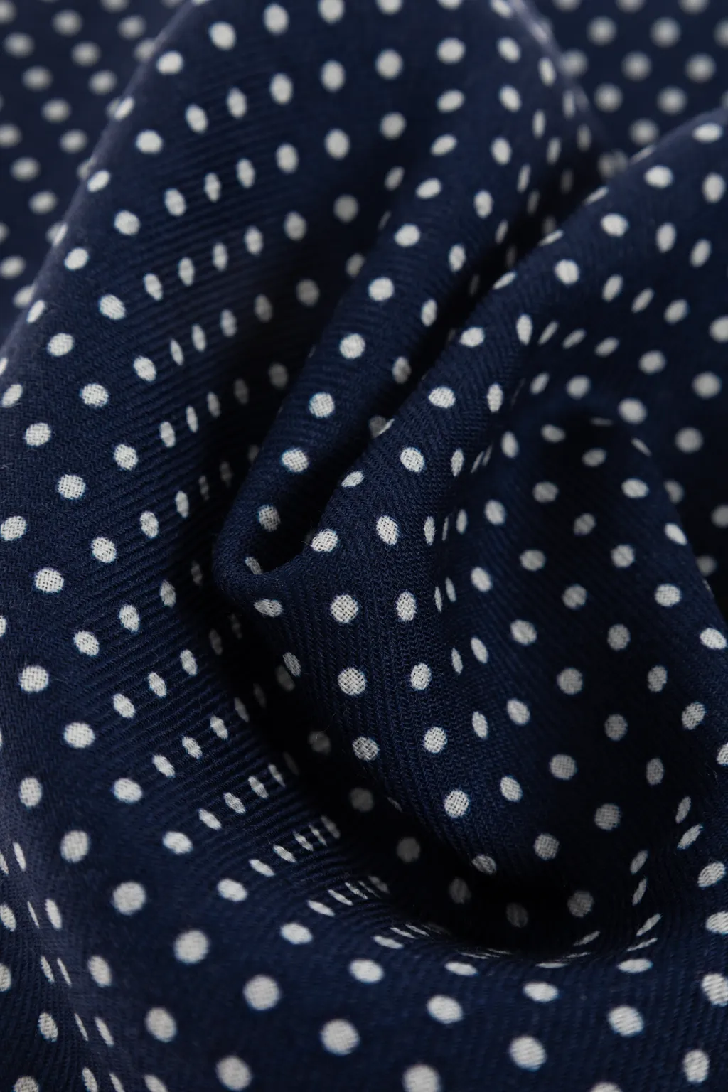 Polka Dot Printed Frayed Edge Scarf