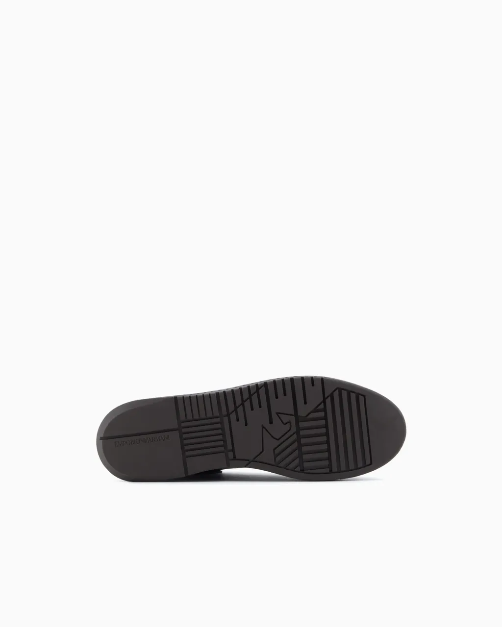 Ribbed-Panel Leather Sneakers