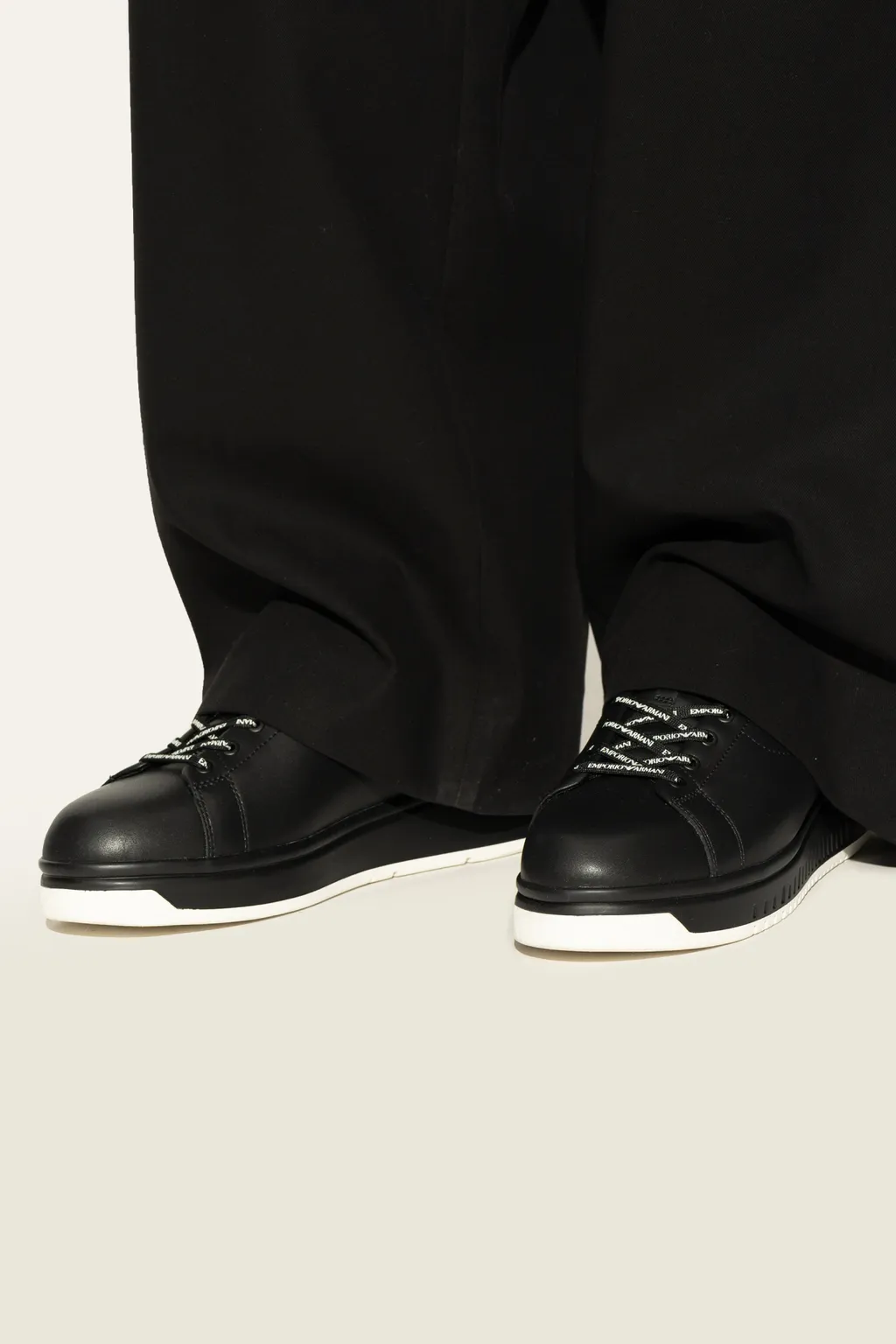 Round Toe Lace-Up Sneakers