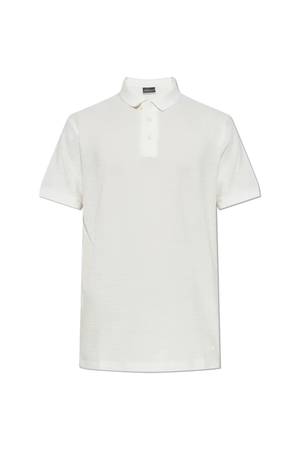 Logo Embroidered Short-Sleeved Polo Shirt