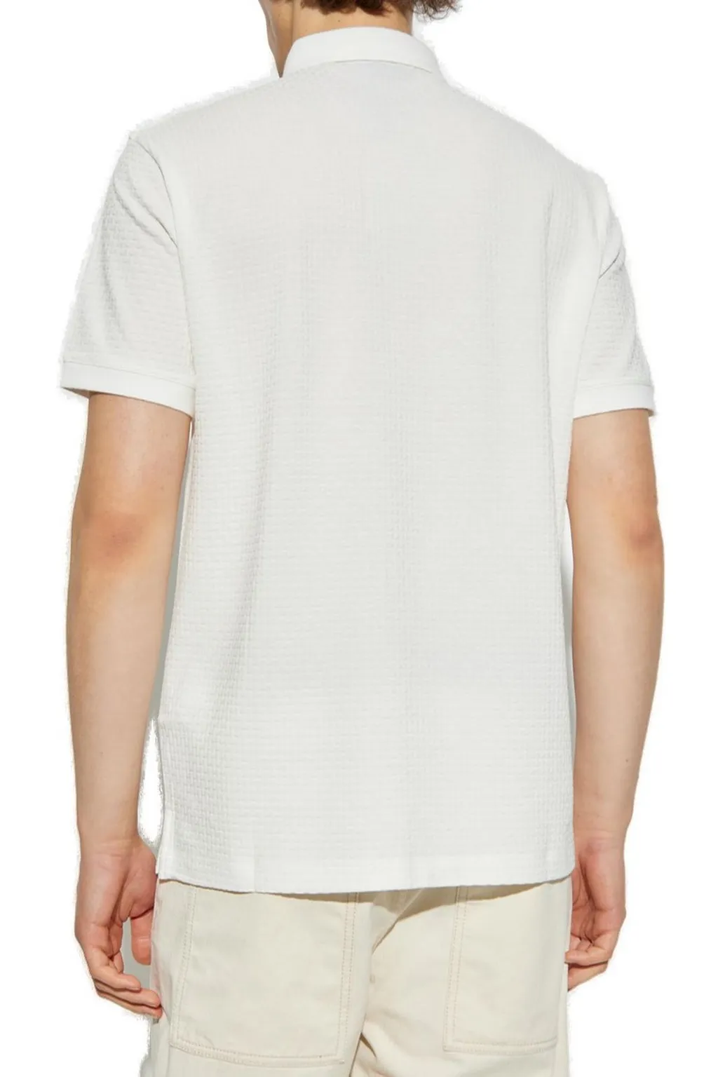 Logo Embroidered Short-Sleeved Polo Shirt