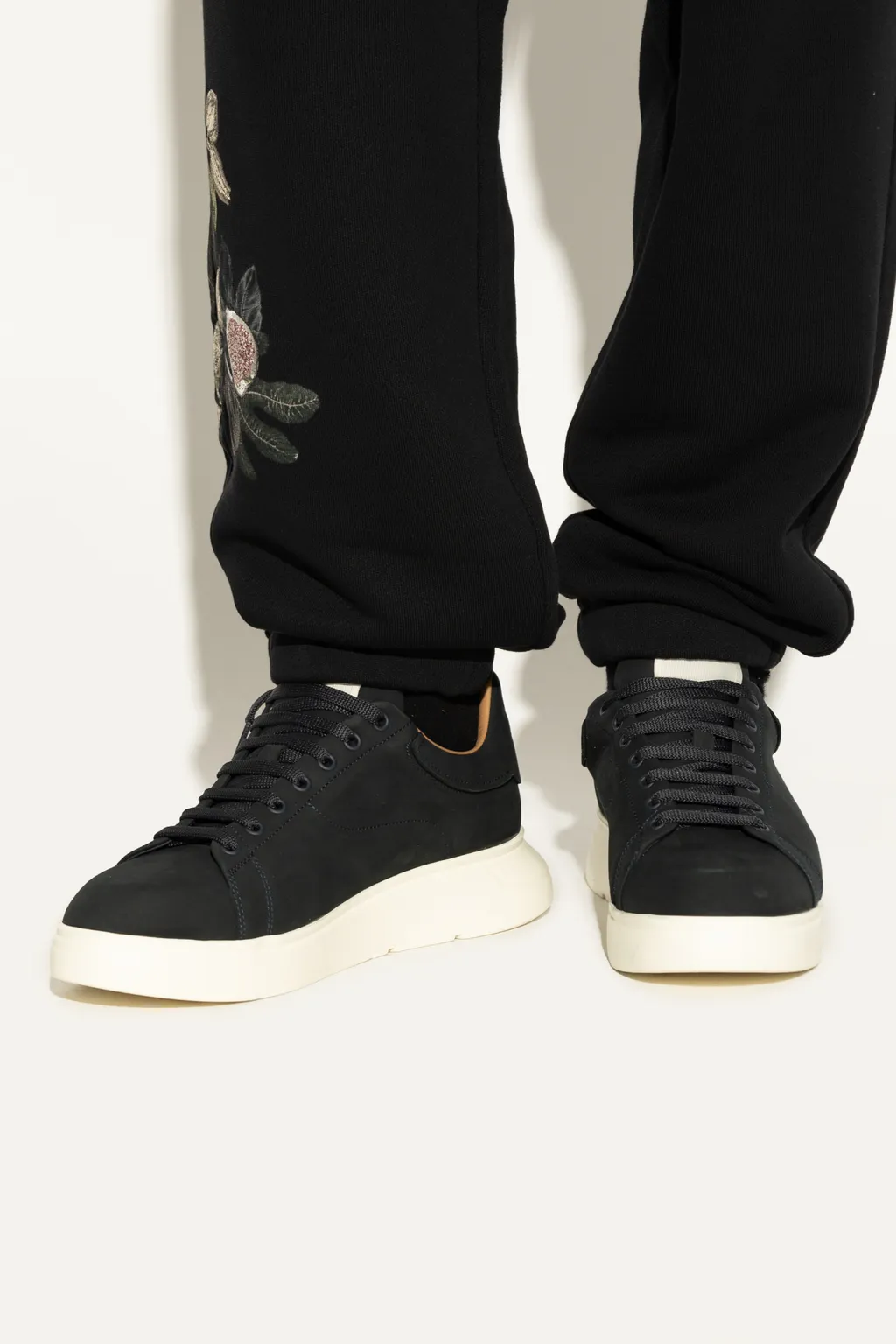 Round Toe Lace-Up Sneakers