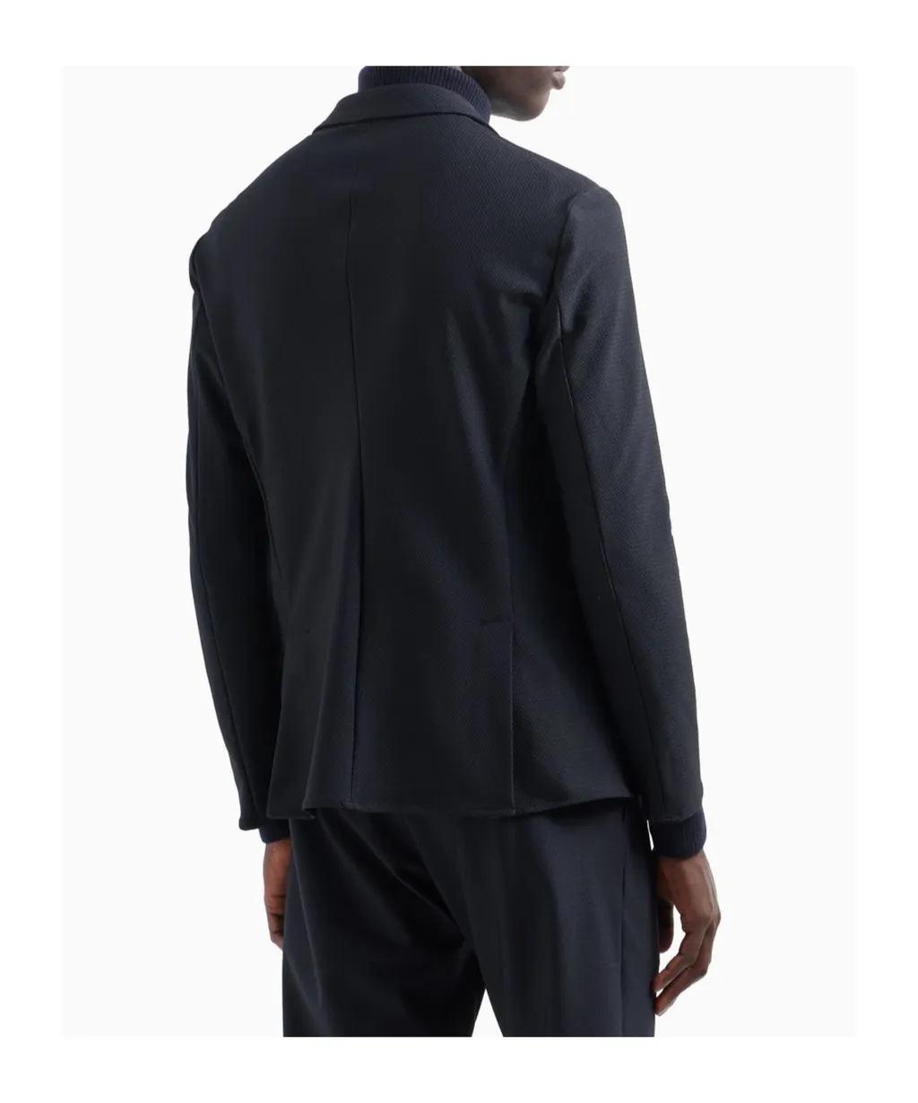 3D-Patterned Single-Breasted Blazer