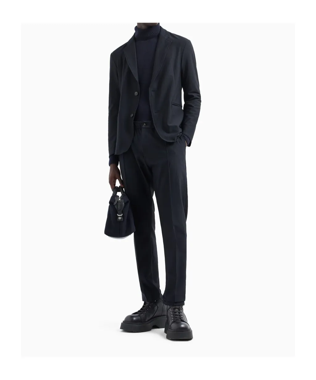 3D-Patterned Single-Breasted Blazer