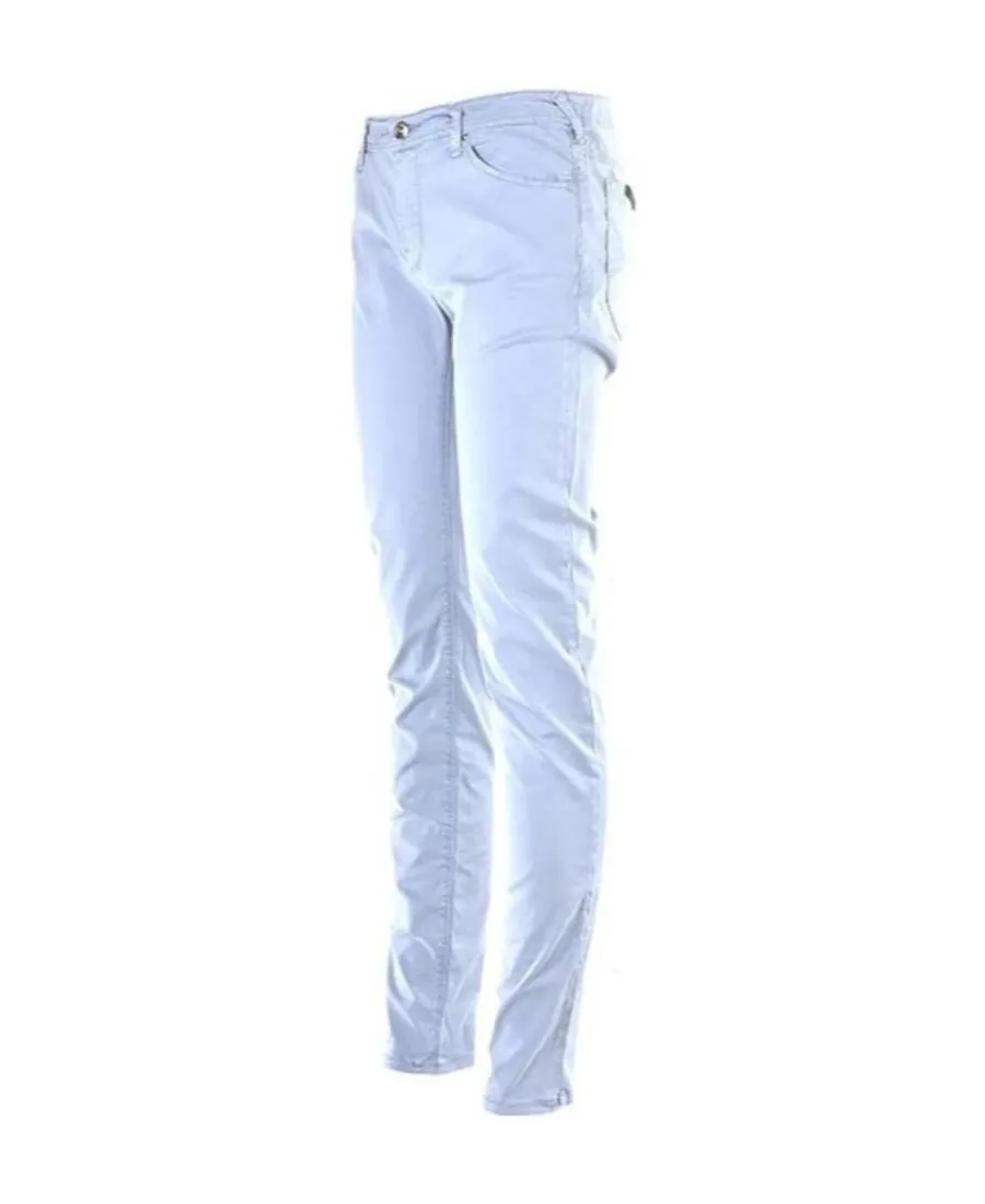 Straight Slim-Fitting Denim Pants