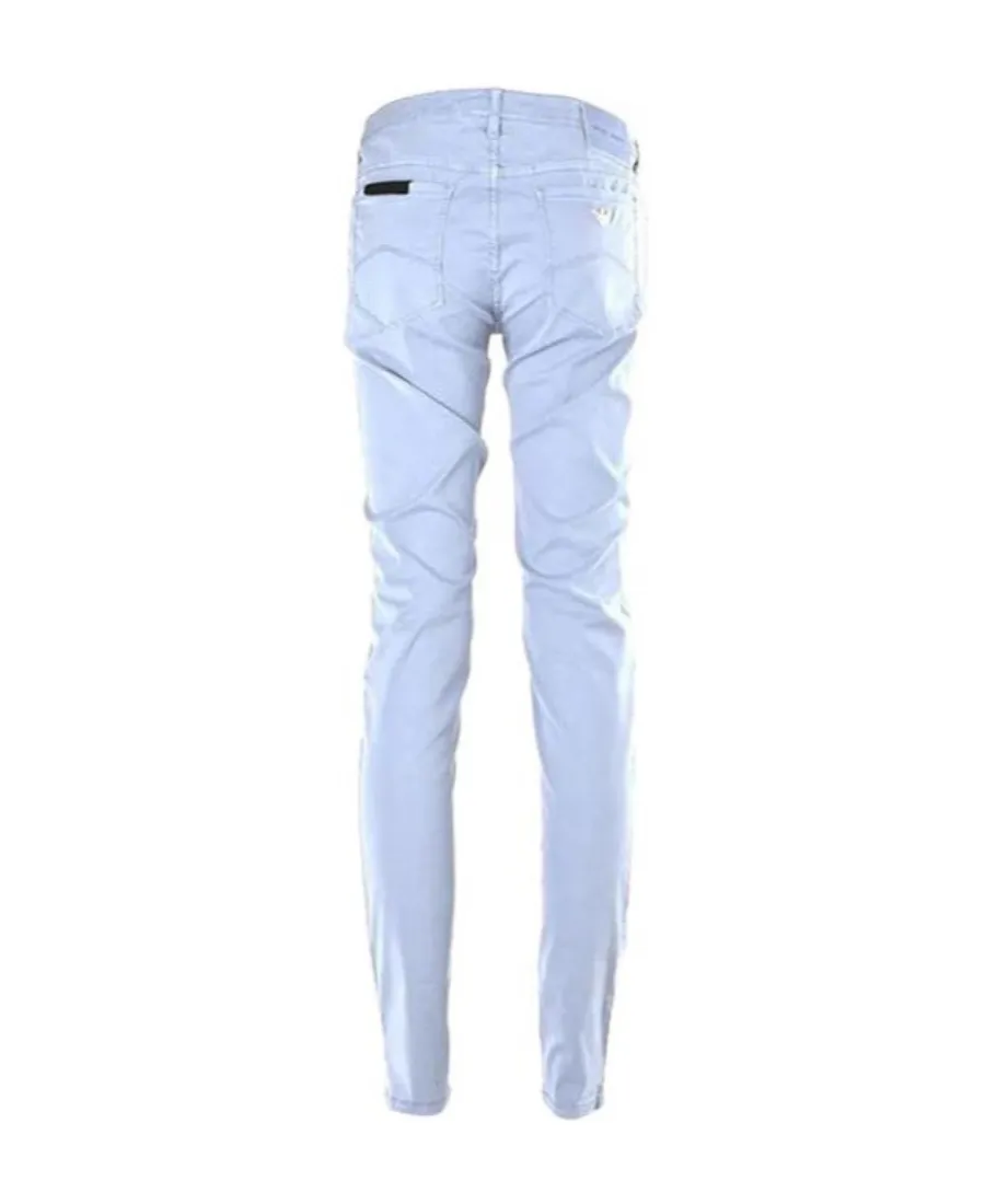 Straight Slim-Fitting Denim Pants