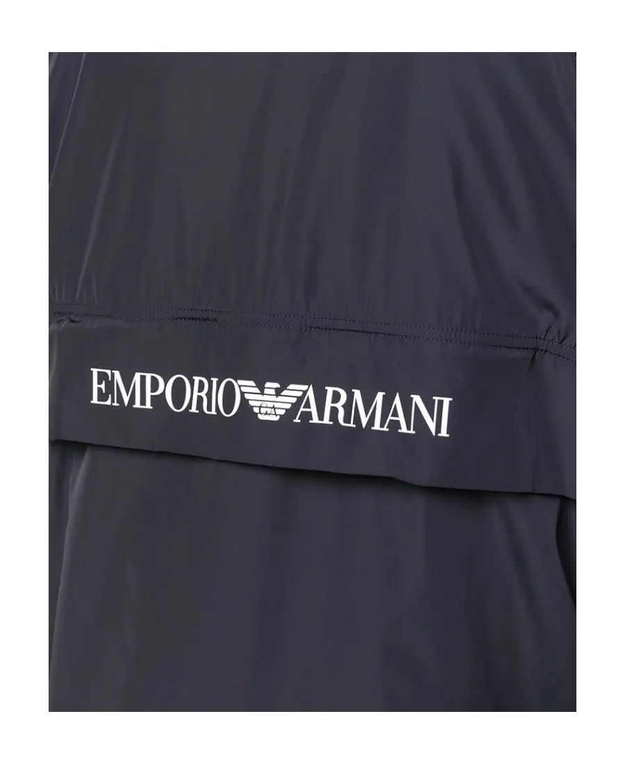 Zipped Logo Hooded Jacket