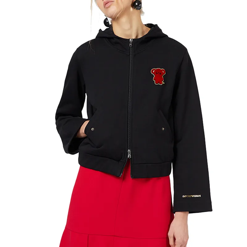 Logo Hooded Casual Coat