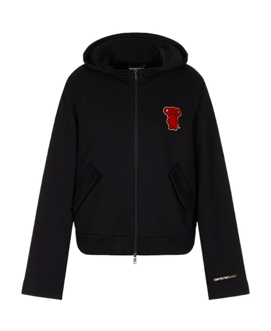 Logo Hooded Casual Coat