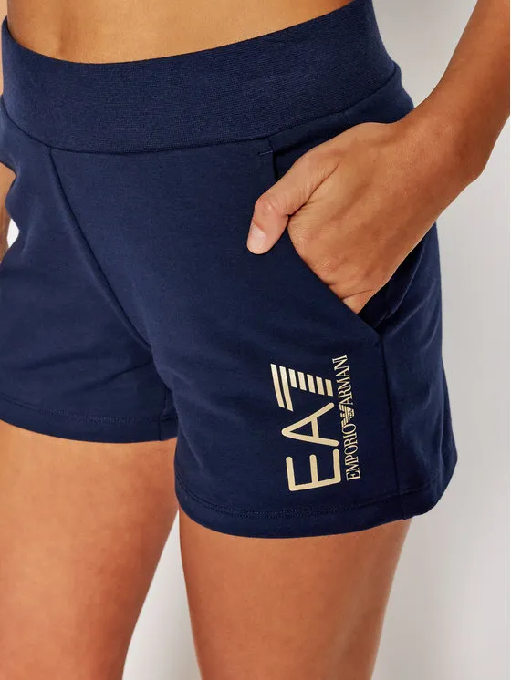 Logo Print Fitted Shorts