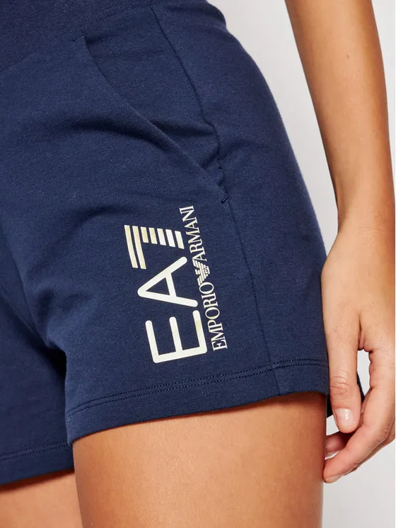 Logo Print Fitted Shorts
